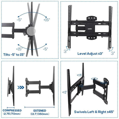 Wall Mount Bracket for 27 - 55 Inch SONY PANASONIC HISENSE KOGAN TCL LCD LED TV.