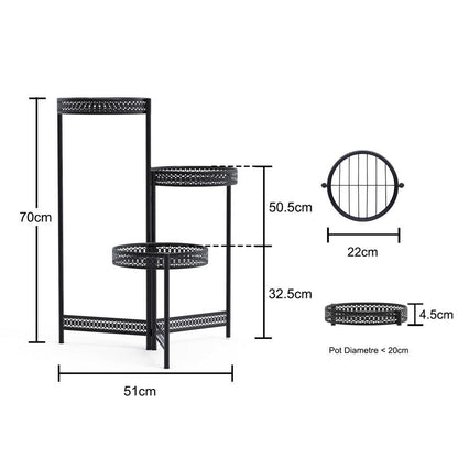 Premium Quality Black Metal Plant Stand