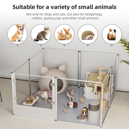 Versatile Sleek Thick Acrylic Pet Playpen Dog Puppies Run Kennel Rabbit Play Pen