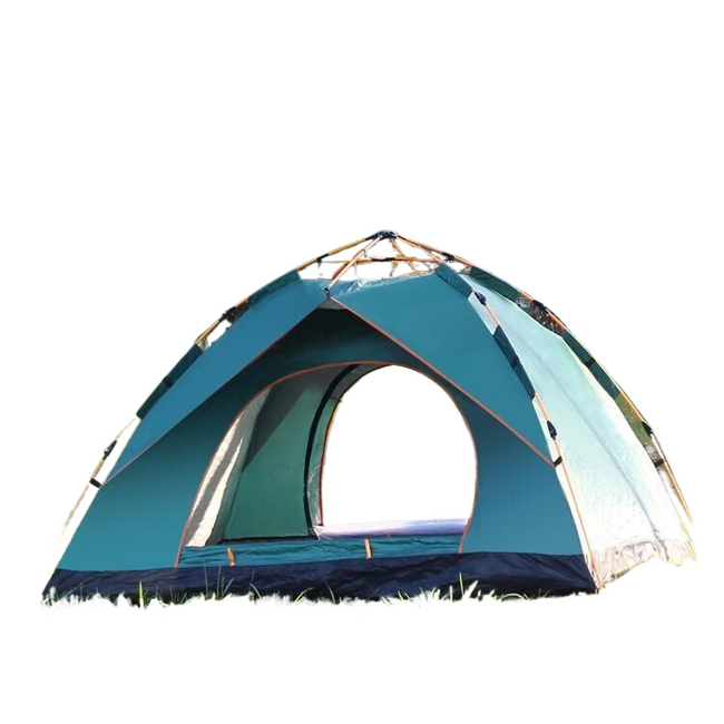 2-3 people Double door tent grass green 200 * 150 * 110cm. Hover Image
