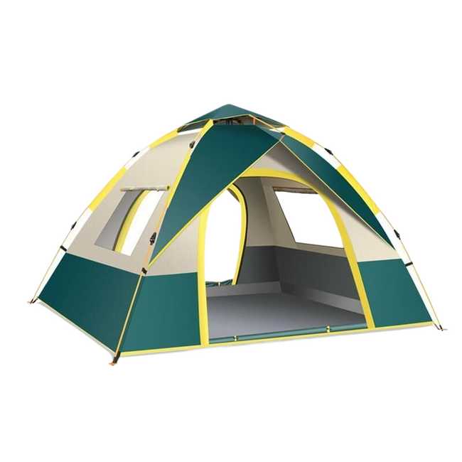 Colorful Tent with Two Doors and Two Windows - Small Size (200x150x125cm), Ideal for Outdoor Escapes. Hover Image