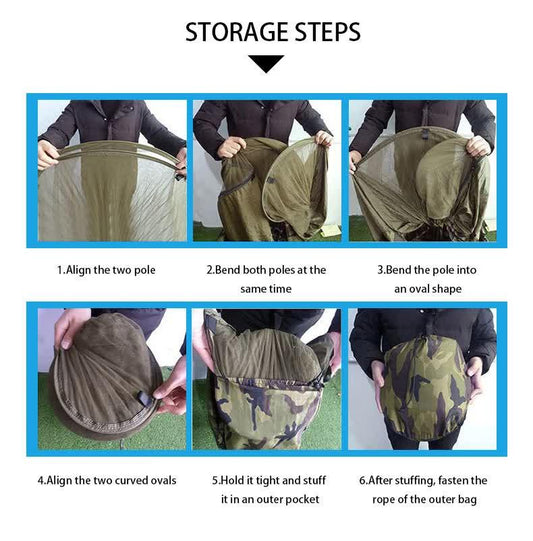Outdoor Camping Hammock with Mosquito Net - 240x100cm Lightweight Portable Hammock Single.