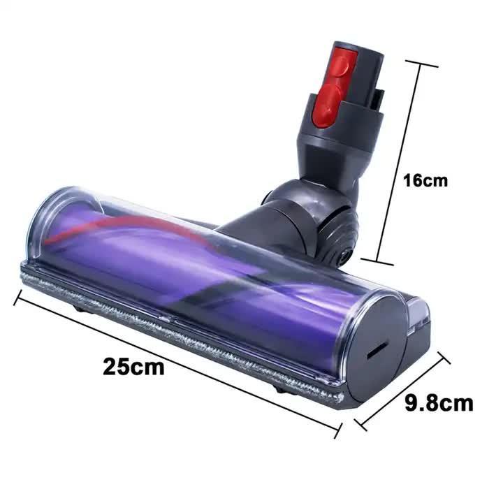 Replacement Electric Floor Brush Head for Dyson V7 V8 V10 V11 - Turbo Direct Drive Vacuum Accessory.