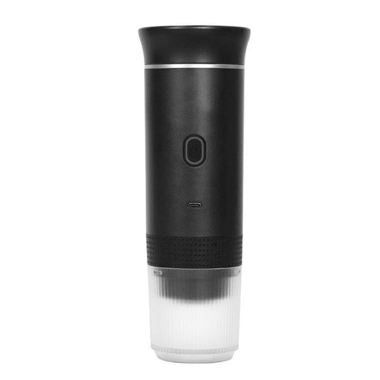 Black Portable Espresso Coffee Machine - Universal 3-in-1 Capsule, Coffee Powder, and Espresso Maker.