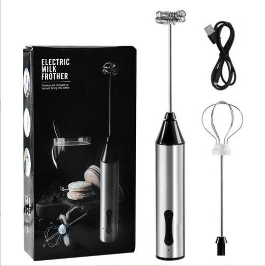 Rechargeable Electric Milk Frother, Handheld Foam Maker, Coffee Frothing Wand, Whisk for Milk, Coffee, and Baking.
