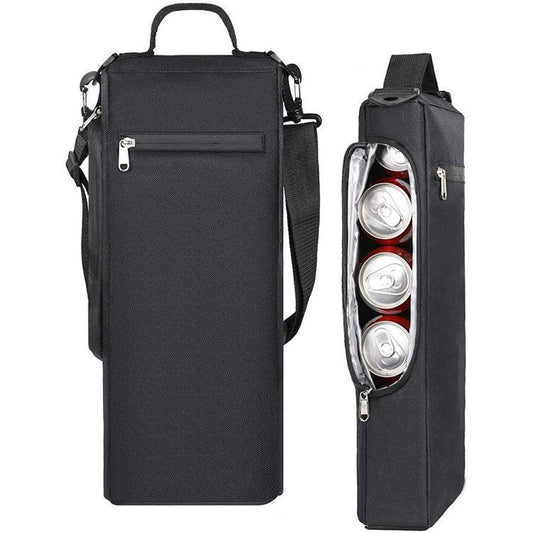 Golf Beer and Soda Insulated Cooler Bag with Shoulder Strap, Outdoor Can Beverage Storage Tote.