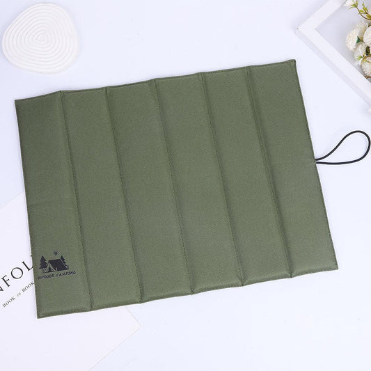 3PCS Green Portable Outdoor Folding Seat Cushion - 42cm x 32cm for Camping and Hiking.
