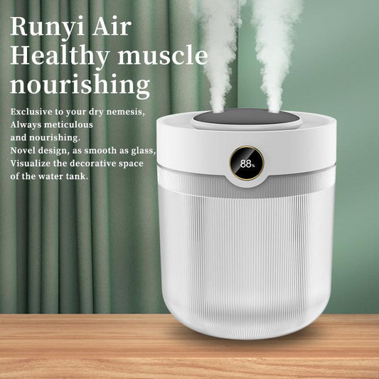 2000ML Large Capacity Humidifier with LED Display - Silent Cool Mist Air Humidifier for Home and Office.