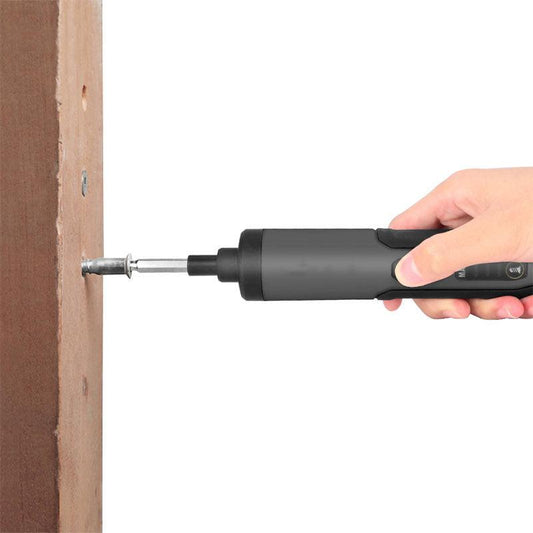 3.6V Li-ion Cordless Electric Screwdriver Set with 24 Bits, LED Light, and Torque Adjustment, 250rmp.