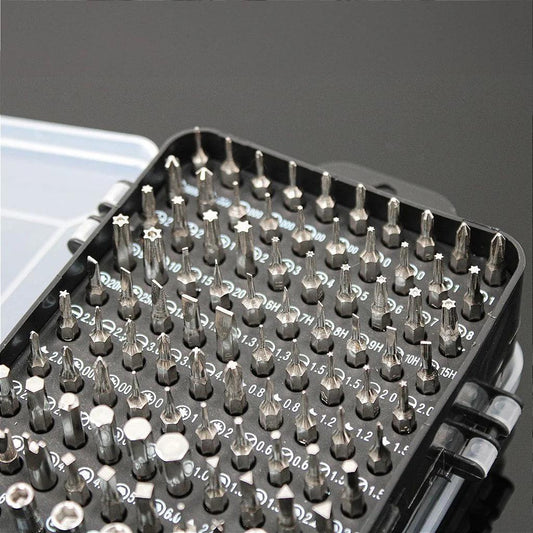 Blue 122-in-1  Precision Screwdriver Tool Kit for Electronics and DIY Repair.