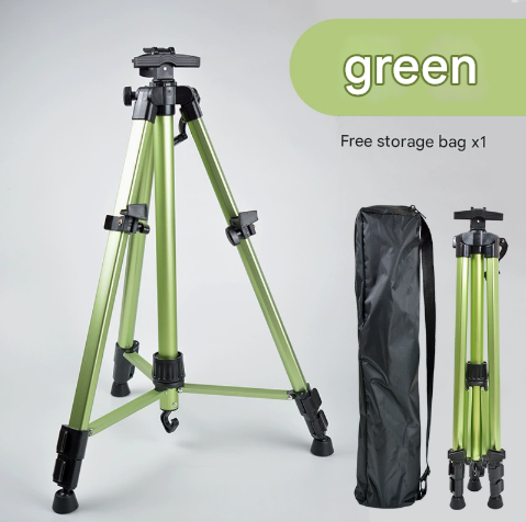 Green Portable Folding Artist Tripod Easel - Adjustable Stand for Sketching & Painting (Collapses to 54cm).