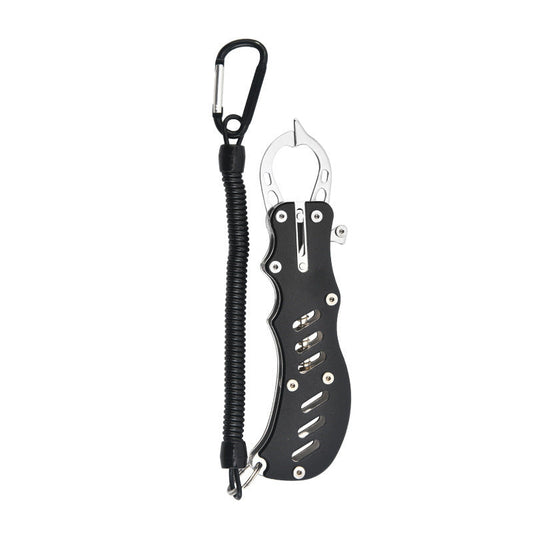 2 PCS Black Multi-Function Fishing Hook Remover Tool - Durable, Lightweight, and Compact.