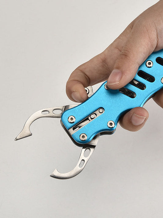 2 PCS Blue Multi-Function Fishing Hook Remover Tool - Durable, Lightweight, and Compact.
