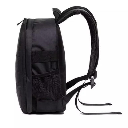Orange Lining Water-Resistant DSLR Camera Backpack with Tripod Holder, Lightweight and Spacious Photography Bag for Outdoor Use(Camera and accessories are props, not included).