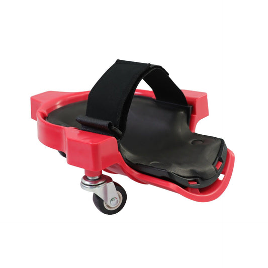 1 Pair Set Red Multi-Function Knee Pads with Swivel Wheels for Comfortable Knee Protection â Ideal for Construction, Tiling, Woodworking & More.