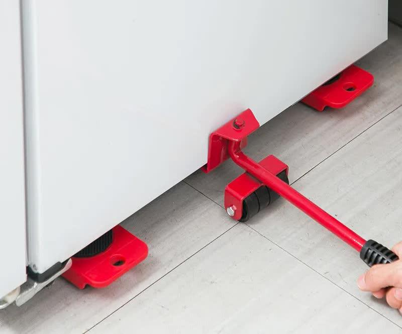 2 Pcs Red Heavy Duty Furniture Moving System, Sliding Dolly Tools for Easy Transport of Appliances, Furniture, and Heavy Objects.