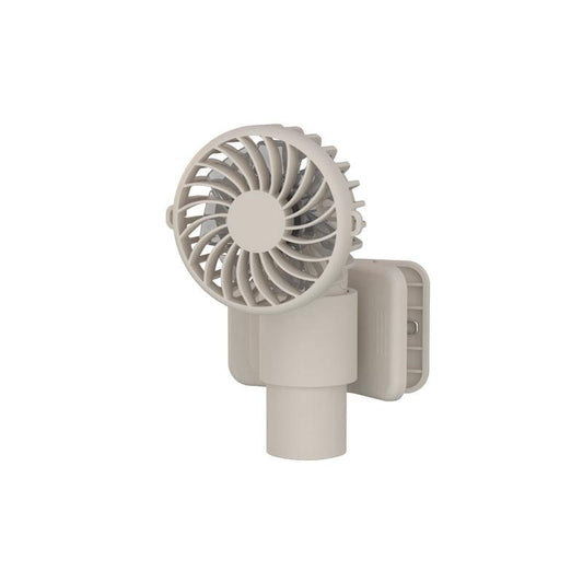 Apricot Portable Multifunctional Clip Fan DQ261 - 1000mAh Battery, 3-Speed, Quiet Cooling for Summer.