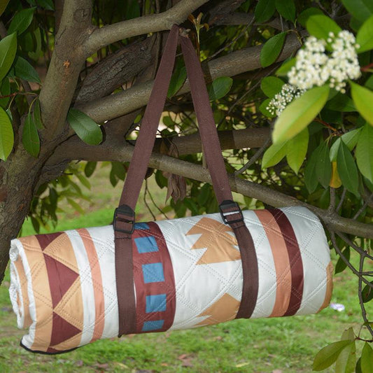 Portable Traditional Pattern Picnic Mat - Lightweight , 200x200cm, with Storage Bag.