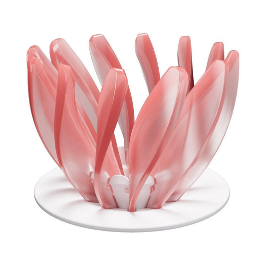 V60 Pour Over Coffee Dripper - Heat Resistant Brew Filter Cone - Pink(White Base).