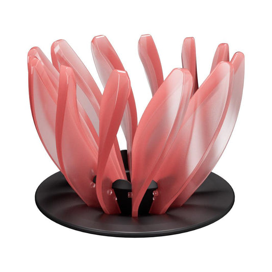 V60 Pour Over Coffee Dripper - Heat Resistant Brew Filter Cone - Pink(Black Base).