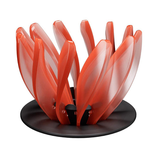V60 Pour Over Coffee Dripper - Heat Resistant Brew Filter Cone - Orange(Black Base).
