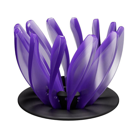 V60 Pour Over Coffee Dripper - Heat Resistant Brew Filter Cone - Purple(Black Base).