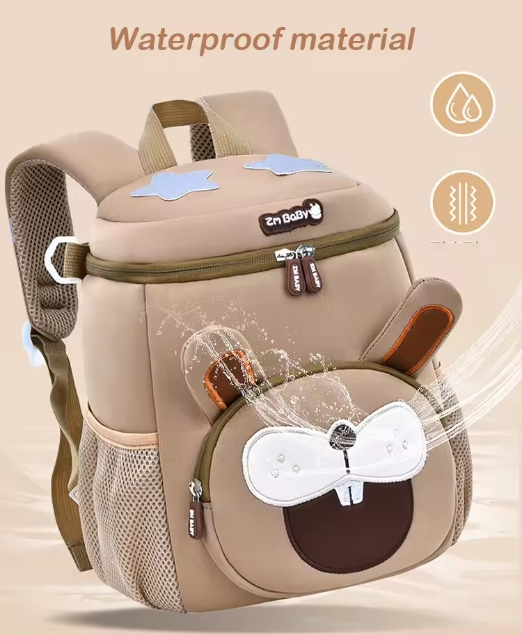 Yellow Tiger Cute Animal  Kids Backpack - Lightweight Toddler School Bag - Soft 3D Cartoon Daypack for Kindergarten & Childcare- Boys Girls Ages 3-6
