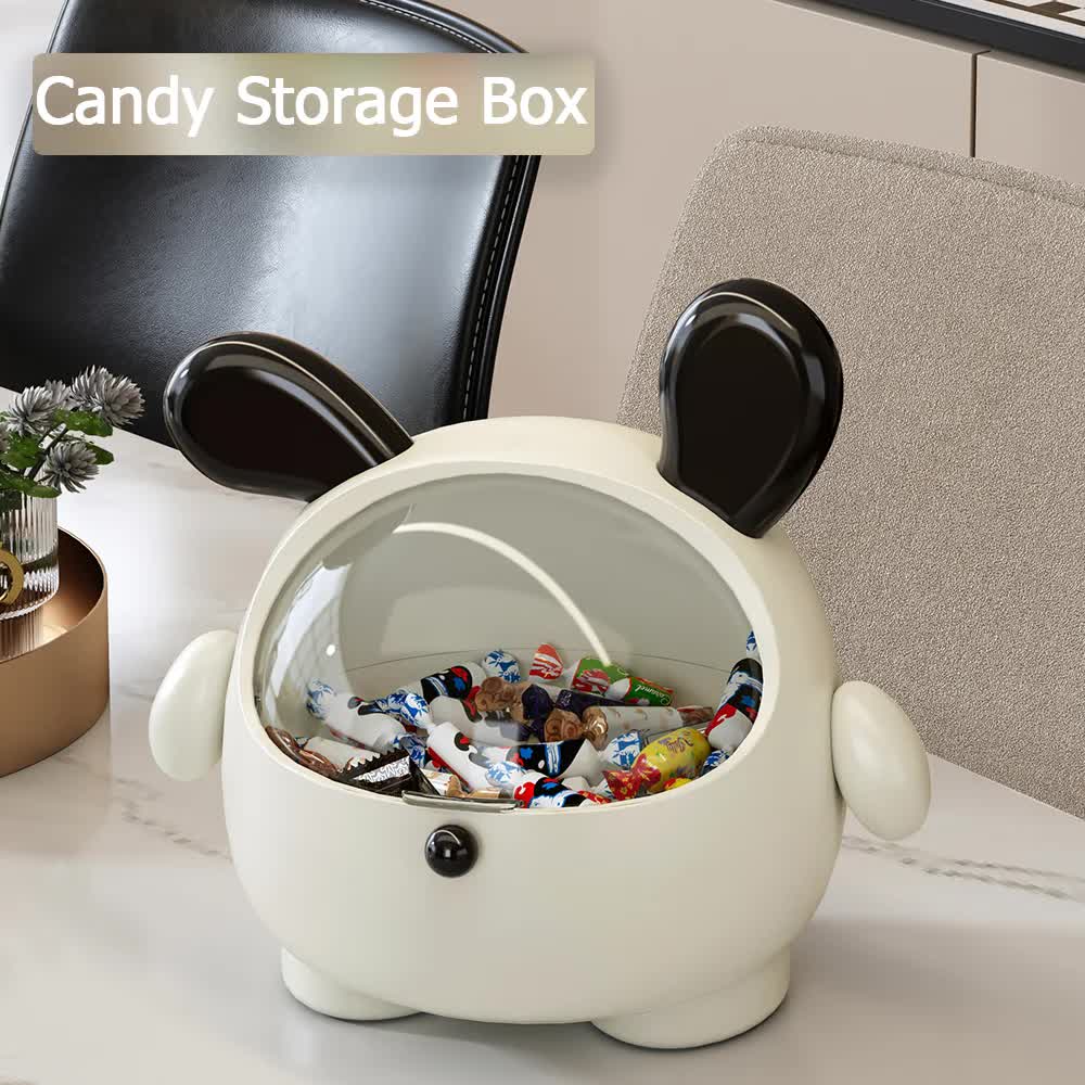 2PCS Pink + Rose red -Cute Puppy Desktop Bin with Lid - Mini Trash Can & Storage Organiser - Kawaii Office Decor for Vanity & Home Office