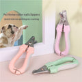 3 PCS (Purple+ Pink+ Green)Professional Pet Nail Clippers for Dogs and Cats - Sharp Stainless Steel Blades with Safety Guard and Anti-Splash Baffle - Ergonomic Non-Slip Handle for Safe and Easy Grooming