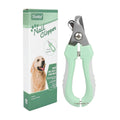 3 PCS Green Professional Pet Nail Clippers for Dogs and Cats - Sharp Stainless Steel Blades with Safety Guard and Anti-Splash Baffle - Ergonomic Non-Slip Handle for Safe and Easy Grooming