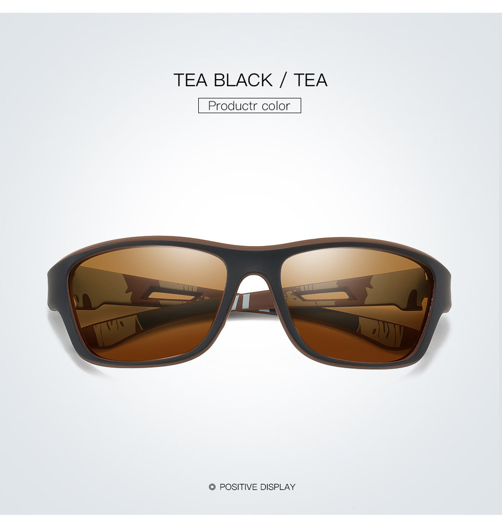 2 pcs Stylish Polarized Sports Sunglasses - UV Protection, Lightweight, Ideal for Fishing & Outdoor Activities.