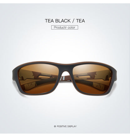 2 pcs Stylish Polarized Sports Sunglasses - UV Protection, Lightweight, Ideal for Fishing & Outdoor Activities.