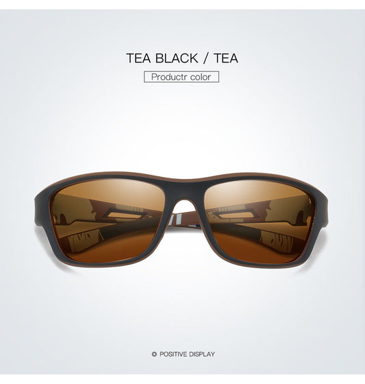2 pcs Stylish Polarized Sports Sunglasses - UV Protection, Lightweight, Ideal for Fishing & Outdoor Activities.