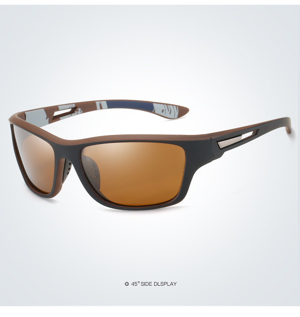 2 pcs Stylish Polarized Sports Sunglasses - UV Protection, Lightweight, Ideal for Fishing & Outdoor Activities.