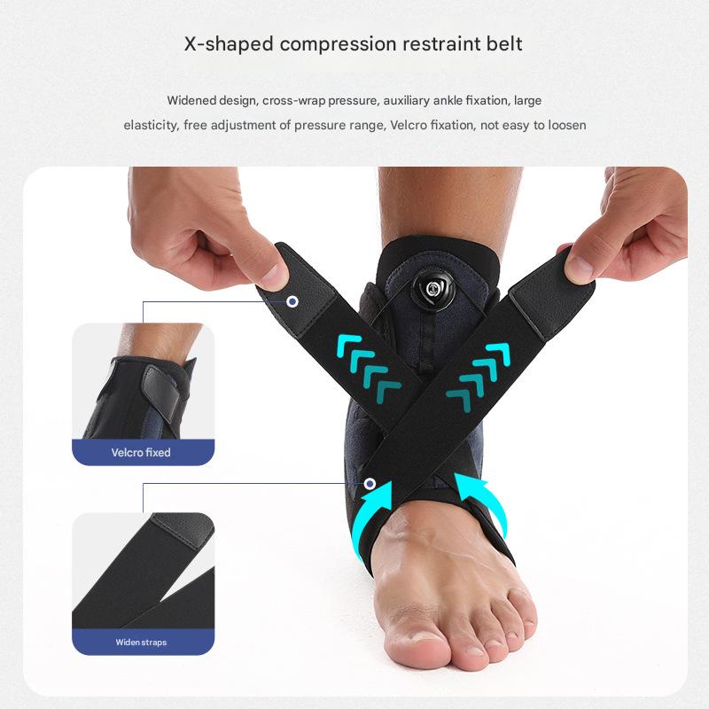 1 Pair Black Pink Adjustable Ankle Brace â Compression Support for Running, Sports, and Ankle Recovery.