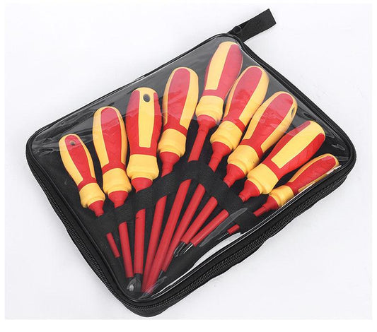 9-Piece Insulated Screwdriver Set - Home Repair & Electrical Work.