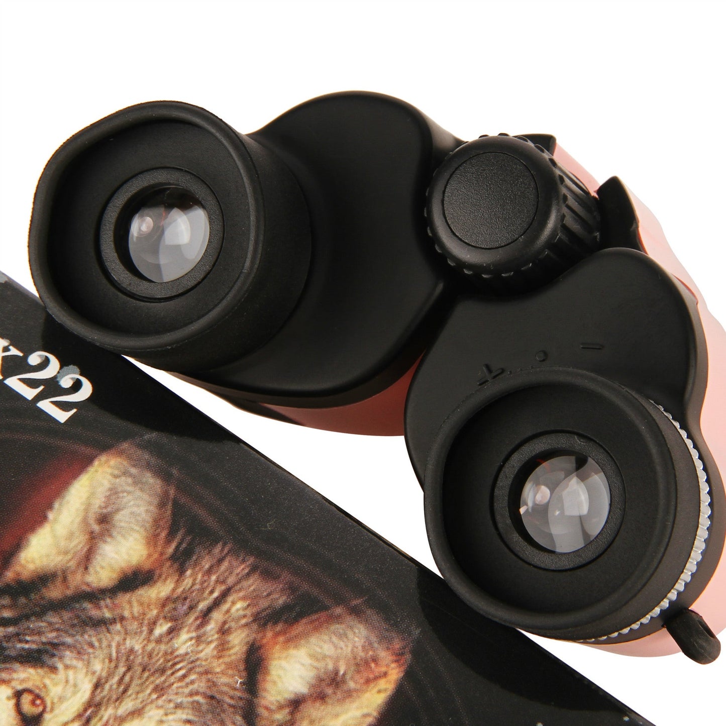 Pink 10x22 Compact Binoculars for Adults - High Definition Lightweight Telescope for Hiking, Travel, and Concerts.