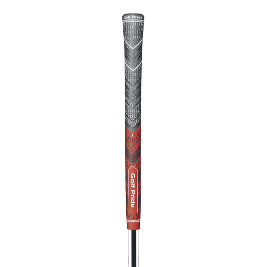 2 Pcs Red MCC PLUS4 Midsize Golf Grip - Rubber and Cotton Thread Hybrid, 265 mm, 72g, Core 60.