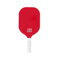 Red Fiberglass Pickleball Paddle - Lightweight 215g with Anti-Slip TPU Grip for Outdoor Sports.