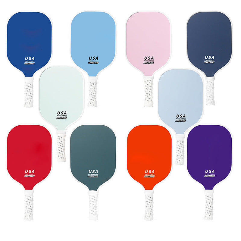 Red Fiberglass Pickleball Paddle - Lightweight 215g with Anti-Slip TPU Grip for Outdoor Sports.