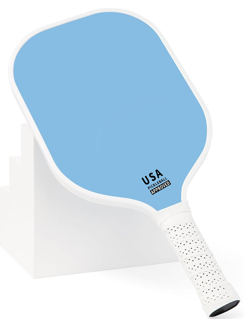 Red Fiberglass Pickleball Paddle - Lightweight 215g with Anti-Slip TPU Grip for Outdoor Sports.