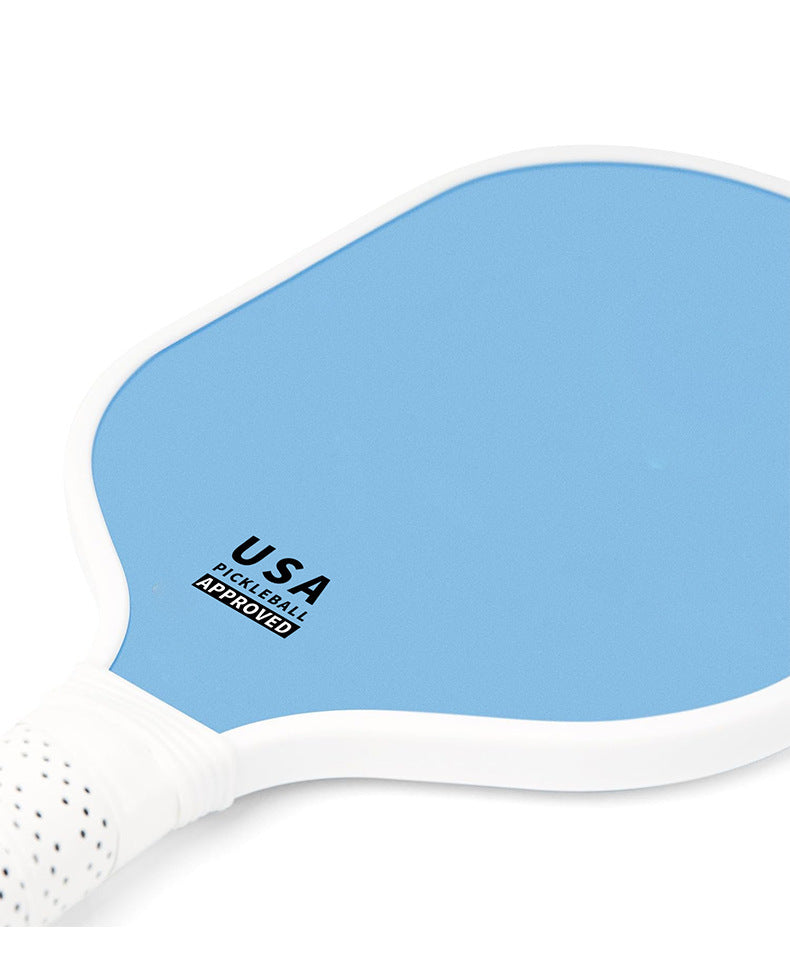 Red Fiberglass Pickleball Paddle - Lightweight 215g with Anti-Slip TPU Grip for Outdoor Sports.