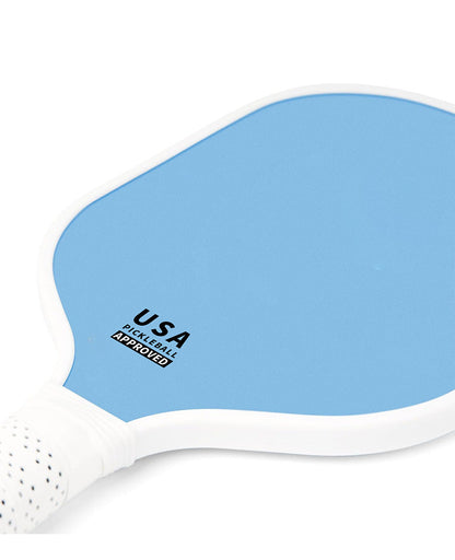 Red Fiberglass Pickleball Paddle - Lightweight 215g with Anti-Slip TPU Grip for Outdoor Sports.