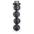 2 Tubes Black Outdoor Pickleball Balls 4-Pack - Durable 40-Hole Design with Carry Tube(8 balls in total).