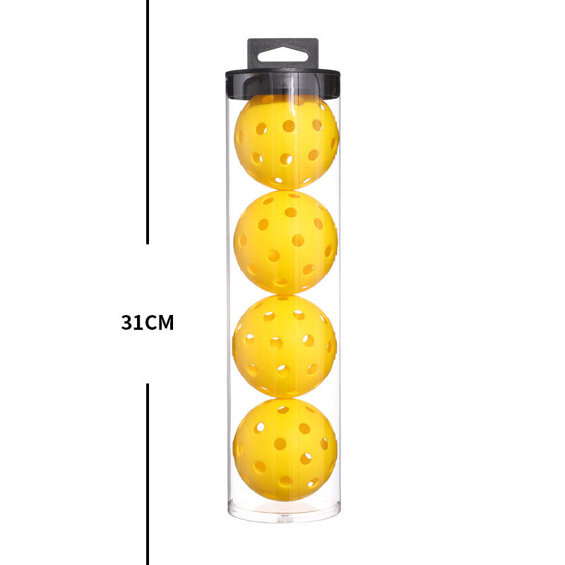 2 Tubes Black Outdoor Pickleball Balls 4-Pack - Durable 40-Hole Design with Carry Tube(8 balls in total).