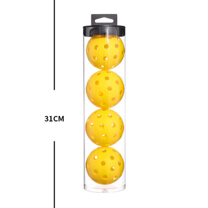 2 Tubes Black Outdoor Pickleball Balls 4-Pack - Durable 40-Hole Design with Carry Tube(8 balls in total).
