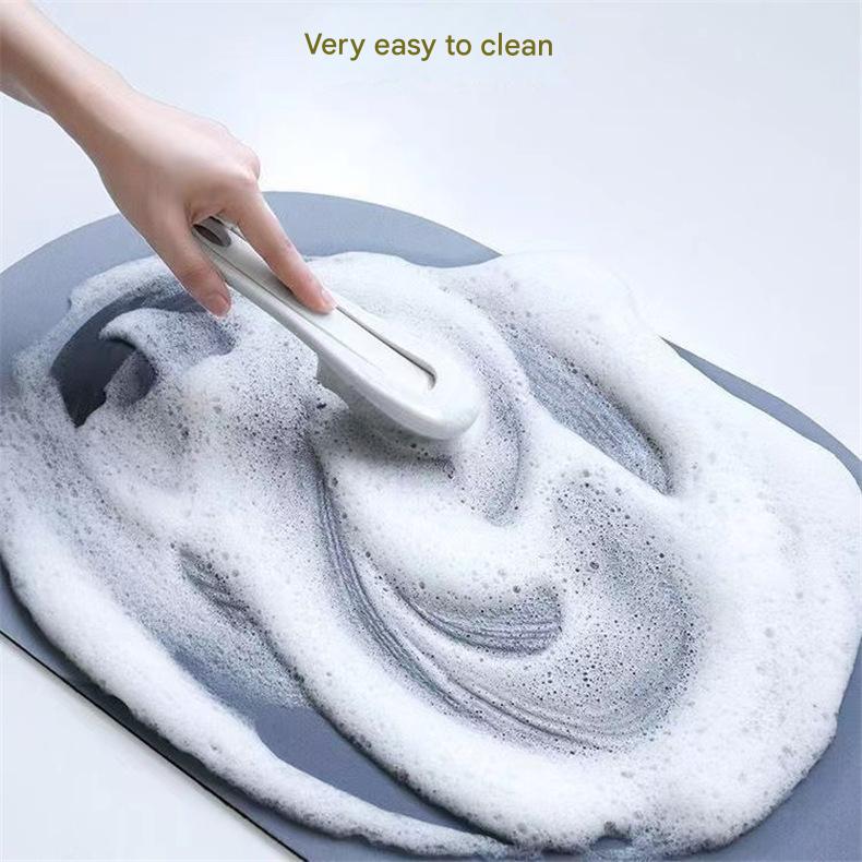 Style 3 Purple,White And Black Absorbent Diatomaceous Earth Pet Feeding Mat - Non-Slip & Quick Dry Placemat (50x80cm)