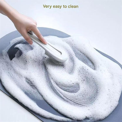 Style 5 Black And Blue Absorbent Diatomaceous Earth Pet Feeding Mat - Non-Slip & Quick Dry Placemat (50x80cm)