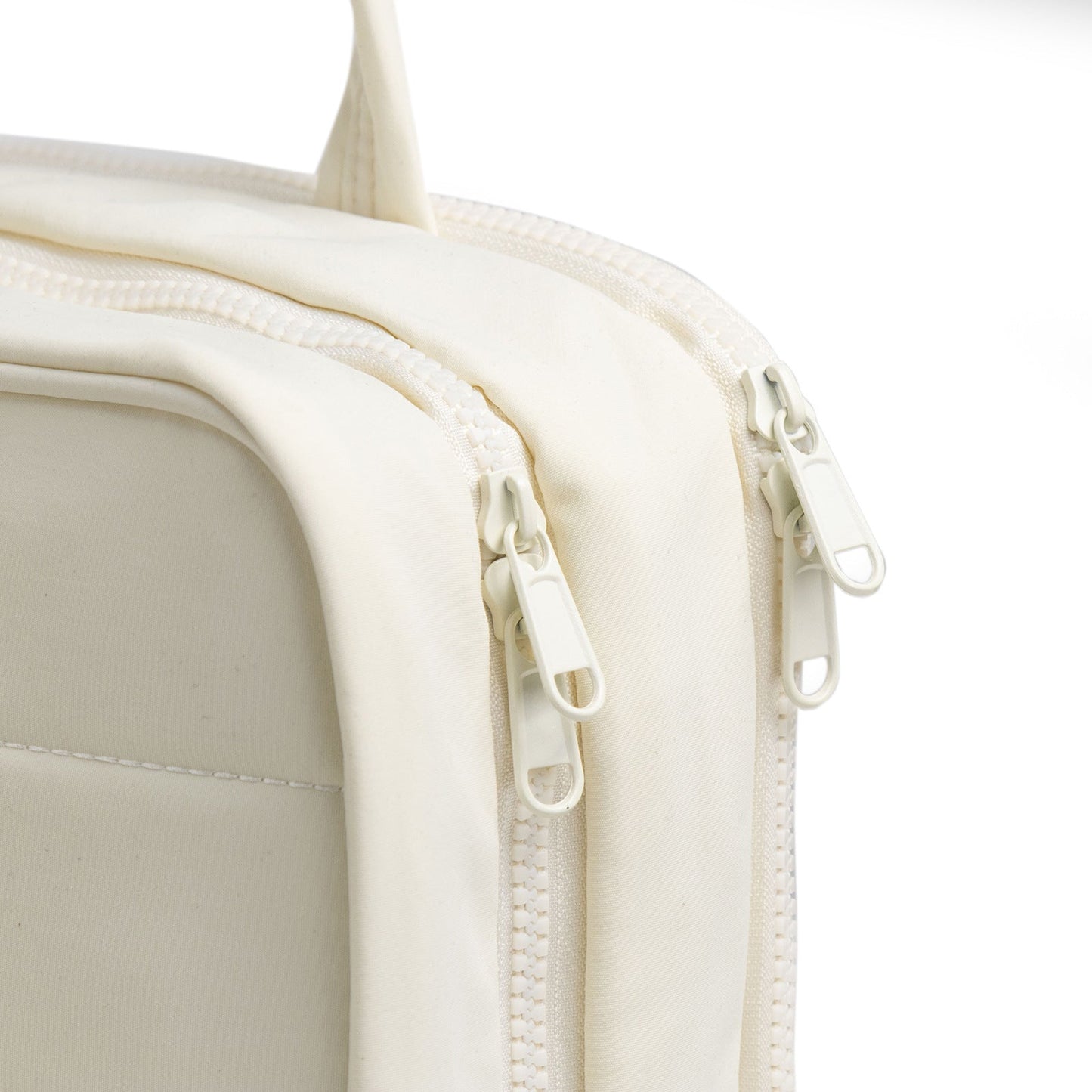 Size M Beige Quilted Hanging Toiletry Bag with Jewelry Organizer - Travel Cosmetic Case(28*12*20)
