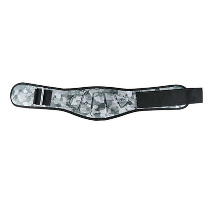 Size XL Grey Camouflage Camo Weightlifting Belt - EVA Nylon Gym Belt for Squats, Deadlifts & Lumbar Support.
